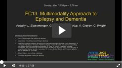 Multimodality Approach to Epilepsy and Dementia