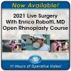 2021 Live Surgery With Enrico Robotti, MD Open Rhinoplasty Course (CME VIDEOS)