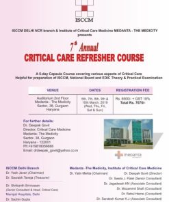 ISCCM 7th Annual Critical Care Refresher Course 2019 (CME VIDEOS)