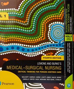 LeMone and Burke’s Medical-Surgical Nursing: Critical Thinking for Person-Centred Care, 3-Volume Set, 4th Edition (PDF)