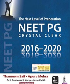 The Next Level of Preparation NEET PG Crystal Clear 2016-2020 (EPUB + Converted PDF)