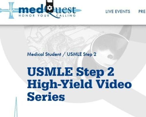 Medquest USMLE Step 3 High-Yield Video Series 2019