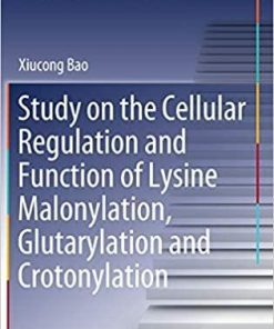 Study on the Cellular Regulation and Function of Lysine Malonylation, Glutarylation and Crotonylation (Springer Theses) 1st ed. 2020 Edition