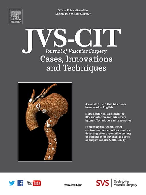 Journal of Vascular Surgery Cases, Innovations and Techniques PDF