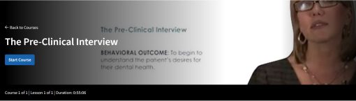 The Pre-Clinical Interview