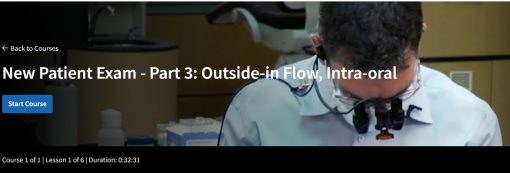 New Patient Exam – Part 3: Outside-in Flow, Intra-oral