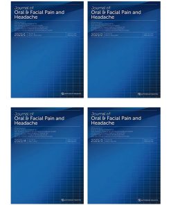 Journal of Oral & Facial Pain & Headache 2021 Full Archives (PDF)