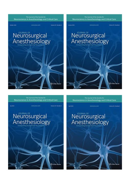 Journal of Neurosurgical Anesthesiology 2023 Full Archives (PDF)