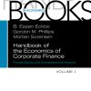 Handbook of the Economics of Corporate Finance: Volume 1, Issue 1 2023 PDF