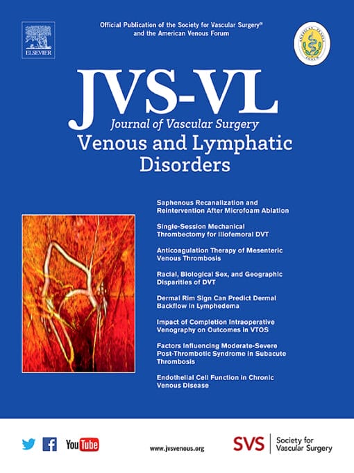 Journal of Vascular Surgery: Venous and Lymphatic Disorders PDF