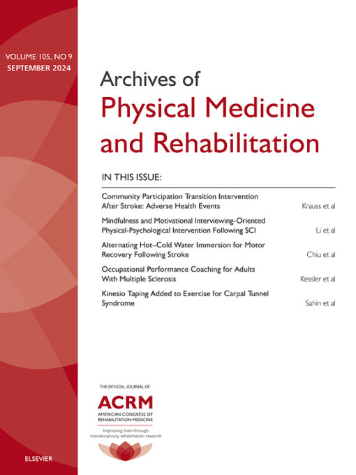 Archives of Physical Medicine and Rehabilitation PDF