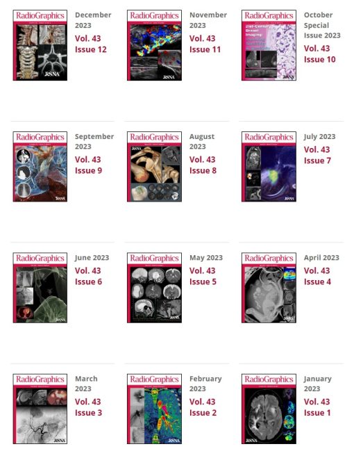 RadioGraphics 2023 Full Archives (PDF)