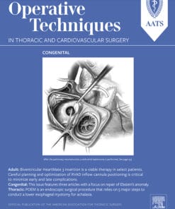 Operative Techniques in Thoracic and Cardiovascular Surgery PDF