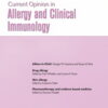 Current Opinion in Allergy & Clinical Immunology: Volume 22 (1 - 6) 2022 PDF