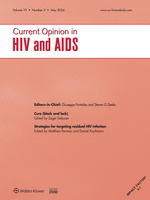 Current Opinion in HIV & AIDS: Volume 19 (1 – 3) 2024 PDF