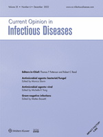 Current Opinion in Infectious Diseases: Volume 35 (1 – 6) 2022 PDF