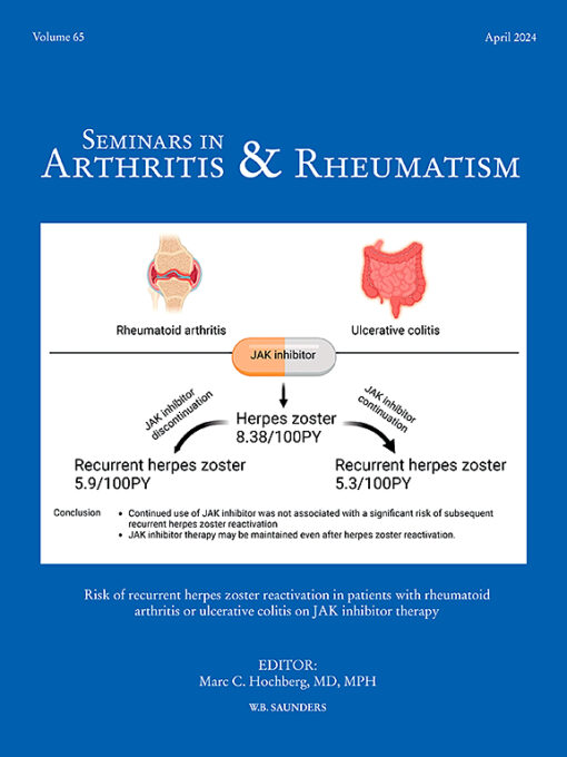 Seminars in Arthritis and Rheumatism: Volume 64 to Volume 65 2024 PDF