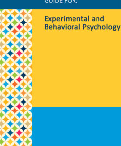 Gale Researcher Guide For: Experimental And Behavioral Psychology (EPUB)