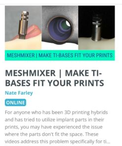 Meshmixer: Make Ti-Bases Fit Your Prints