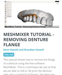 MeshMixer Tutorial: Removing Denture Flange