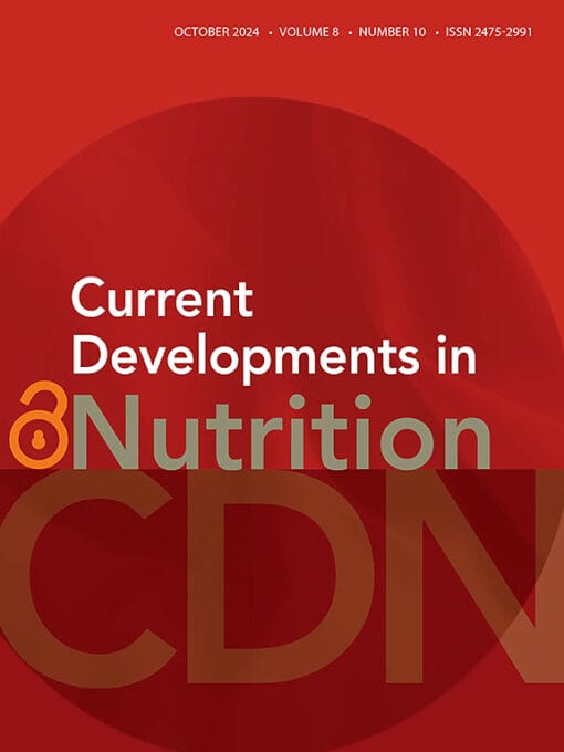 Current Developments in Nutrition PDF