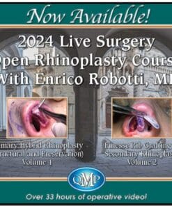 QMP 2024 Live Surgery Open Rhinoplasty Course With Enrico Robotti, MD 2-Volume Video Series